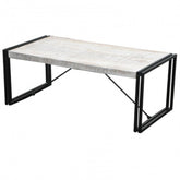 BARN Industrial Coffee Table 120Cm White